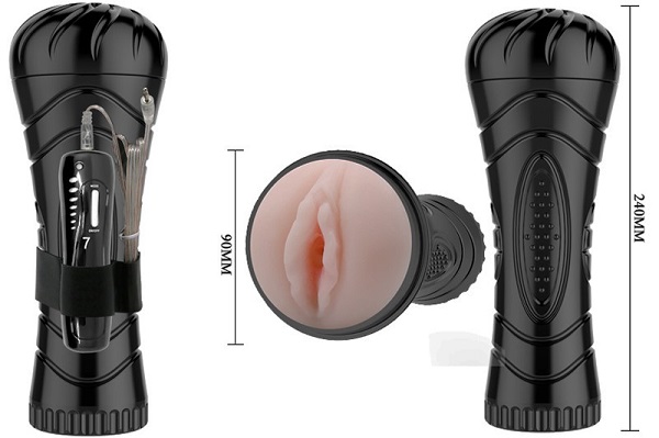 Âm Đạo Giả PUSSY 7 Chế Độ Rung silicol mềm mịn kích thích nam giới