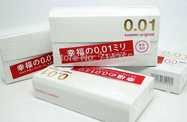 Bao cao su sagami 001 siêu mỏng hộp 5 chiếc