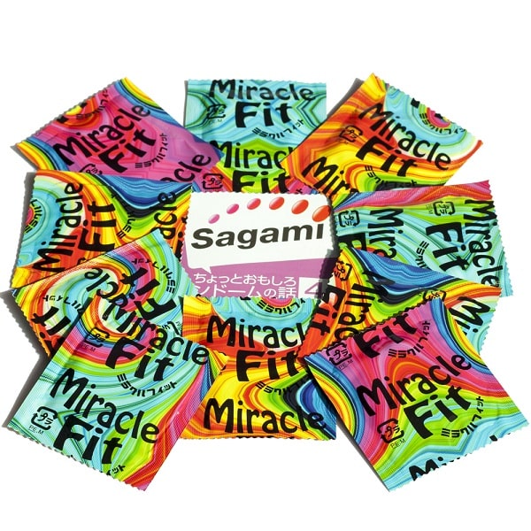 Bao cao su Sagami Miracle Fit hộp 5 chiếc siêu mỏng