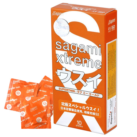 Bao cao su Sagami Xtreme hương cam siêu mỏng chính hãng 