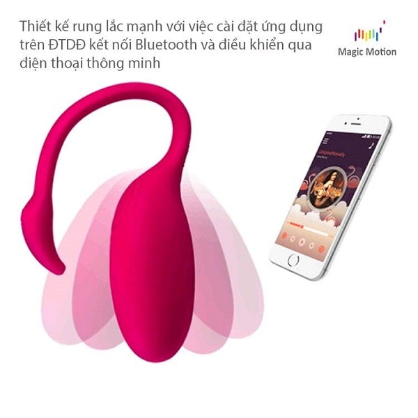 Trứng rung điều khiển bằng điện thoại Flamingo sextoy cho nữ