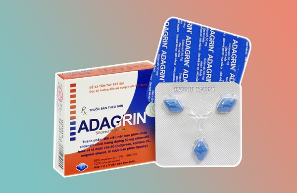 Thuốc cường dương Adagrin 50mg trị rối loạn cương dương hiệu quả