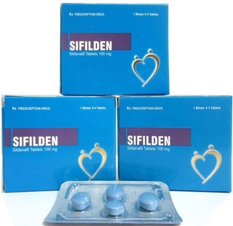 Thuốc cường dương chống xuất tinh sớm Ấn Độ Sifilden 100mg hộp 4 viên chính hãng