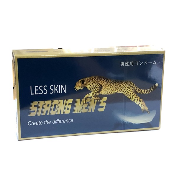 Bao cao su Less Skin Strong Men's siêu mỏng 0.02mm tăng khoái cảm chân thật cho cuộc yêu