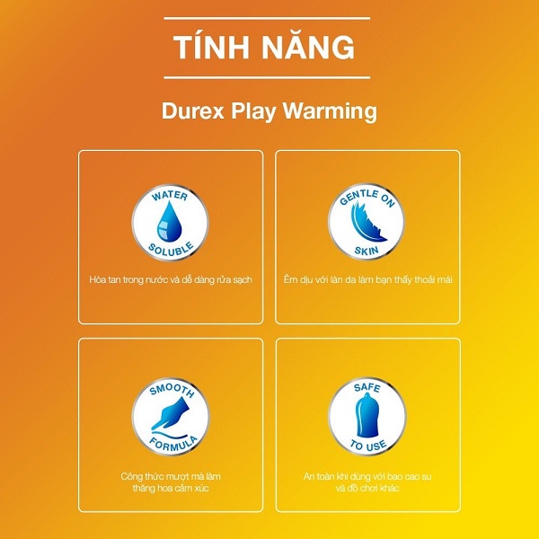 Gel bôi trơn Durex Play Warming Ấm Nóng 100ml